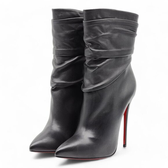 Christian Louboutin Ishtar Boots - Leather - Black $1995 - Picture 4 of 11